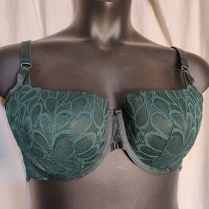 Savage Not Sorry Lightly Lined Lace Balconette Bra Underworld Green #208